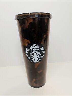 Starbucks Tortoise Shell Mocha Swirl Cold Cup Tumbler Venti